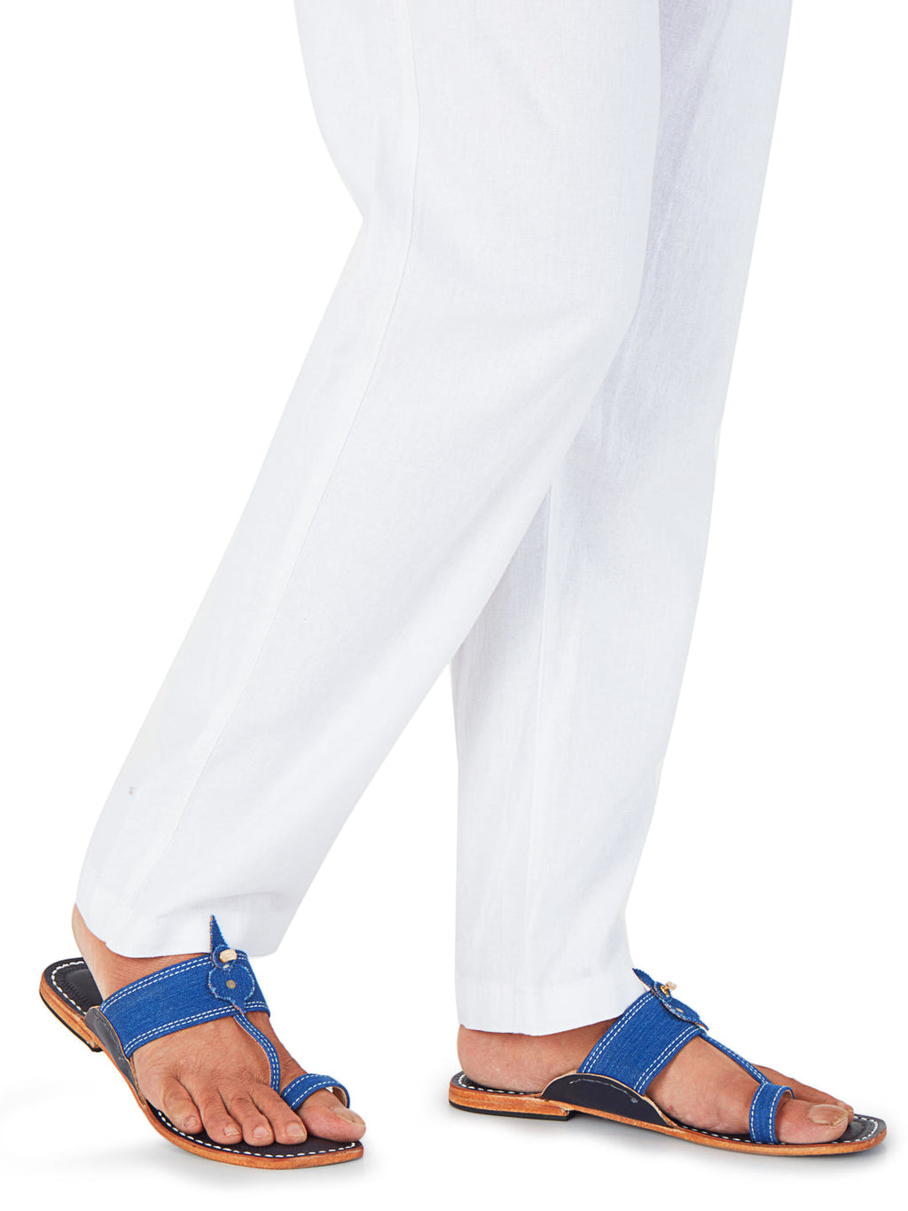 Blue Denim Dapper - Men's Kolhapuri Chappal