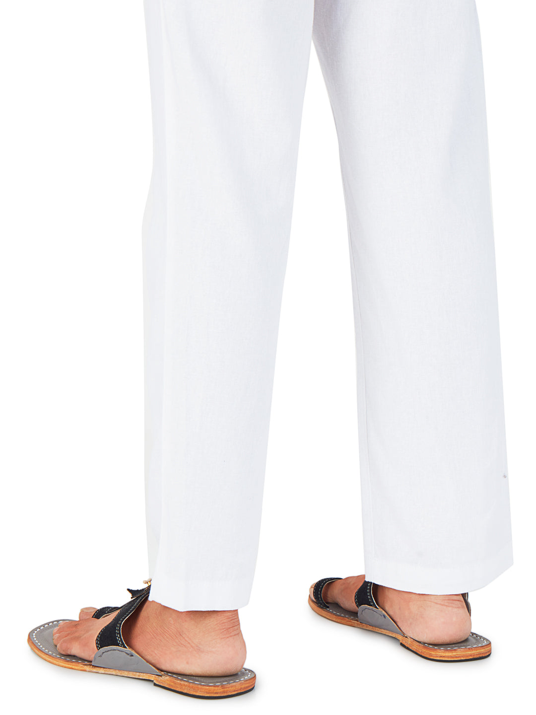 Black Denim Dapper - Kolhapuri Chappal Men