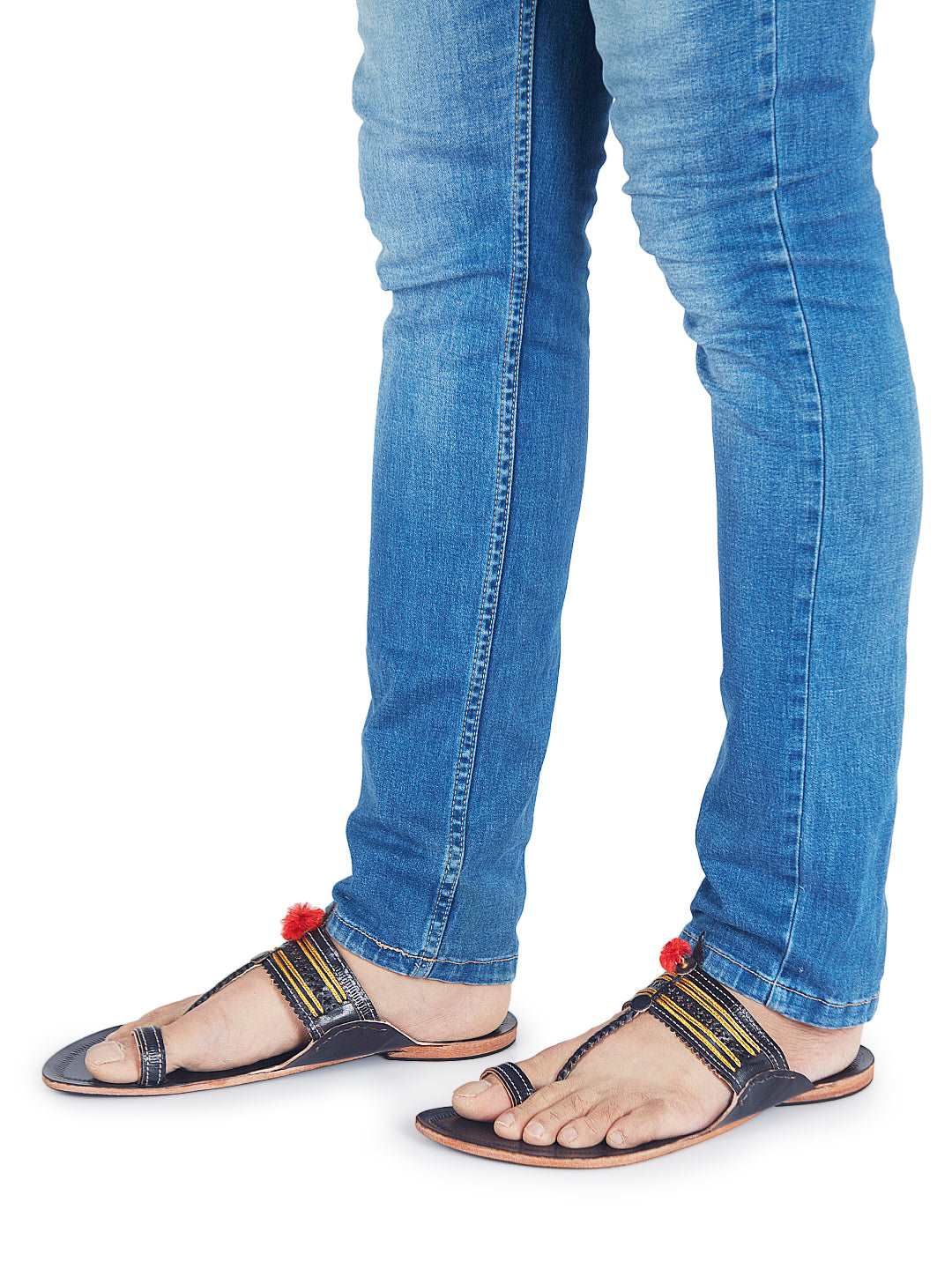 Modern Black - Kolhapuri Chappal Men