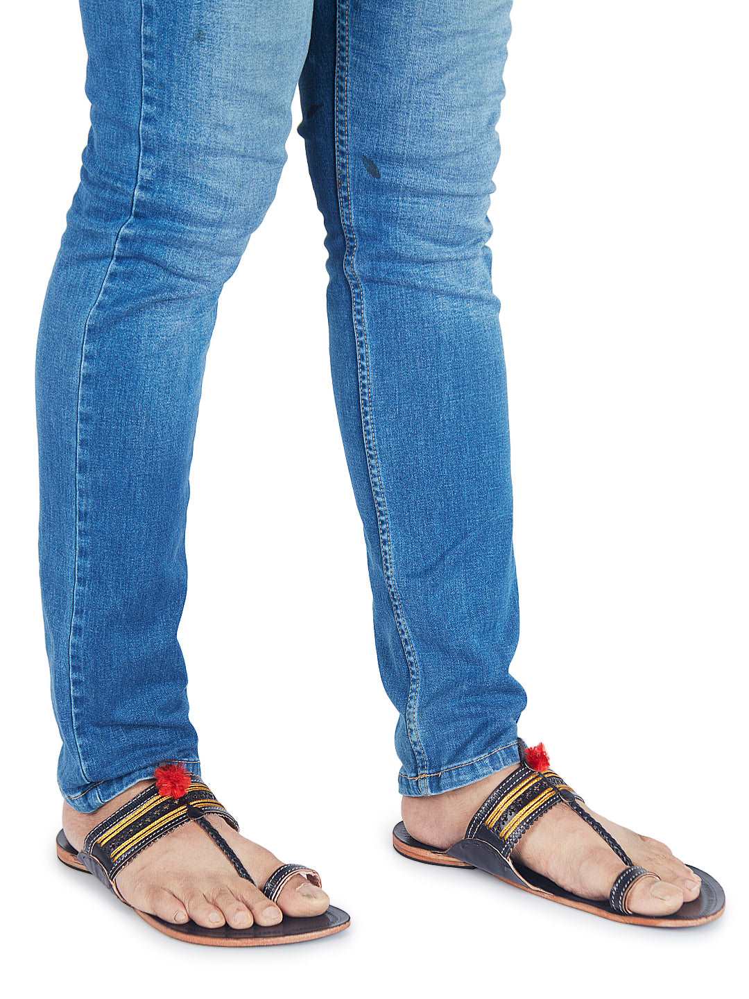 Modern Black - Kolhapuri Chappal Men