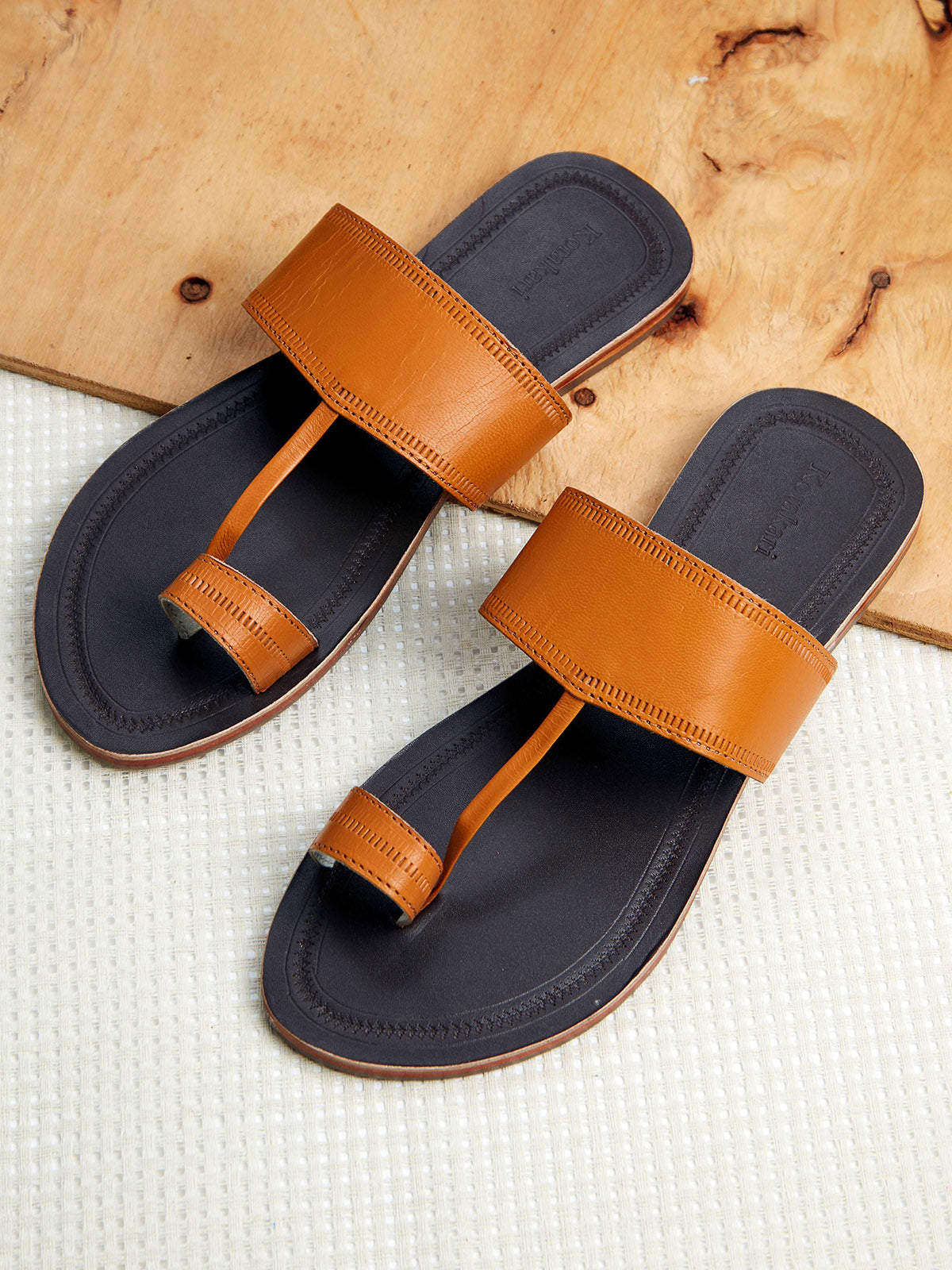 Regular - Two Tone Men's Kolhapuri Chappal