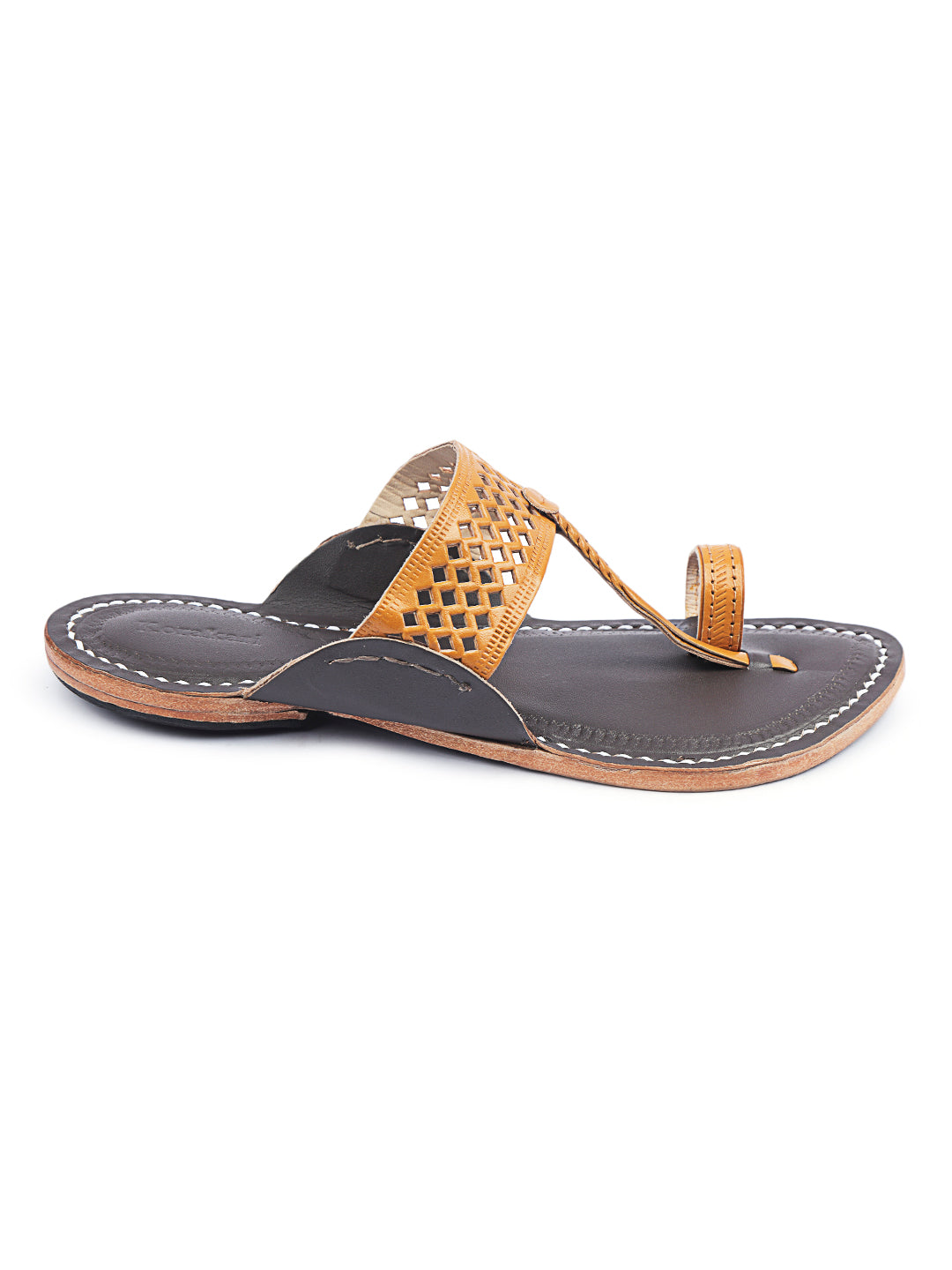 Contemporary Brown - Men Kolhapuri Chappal