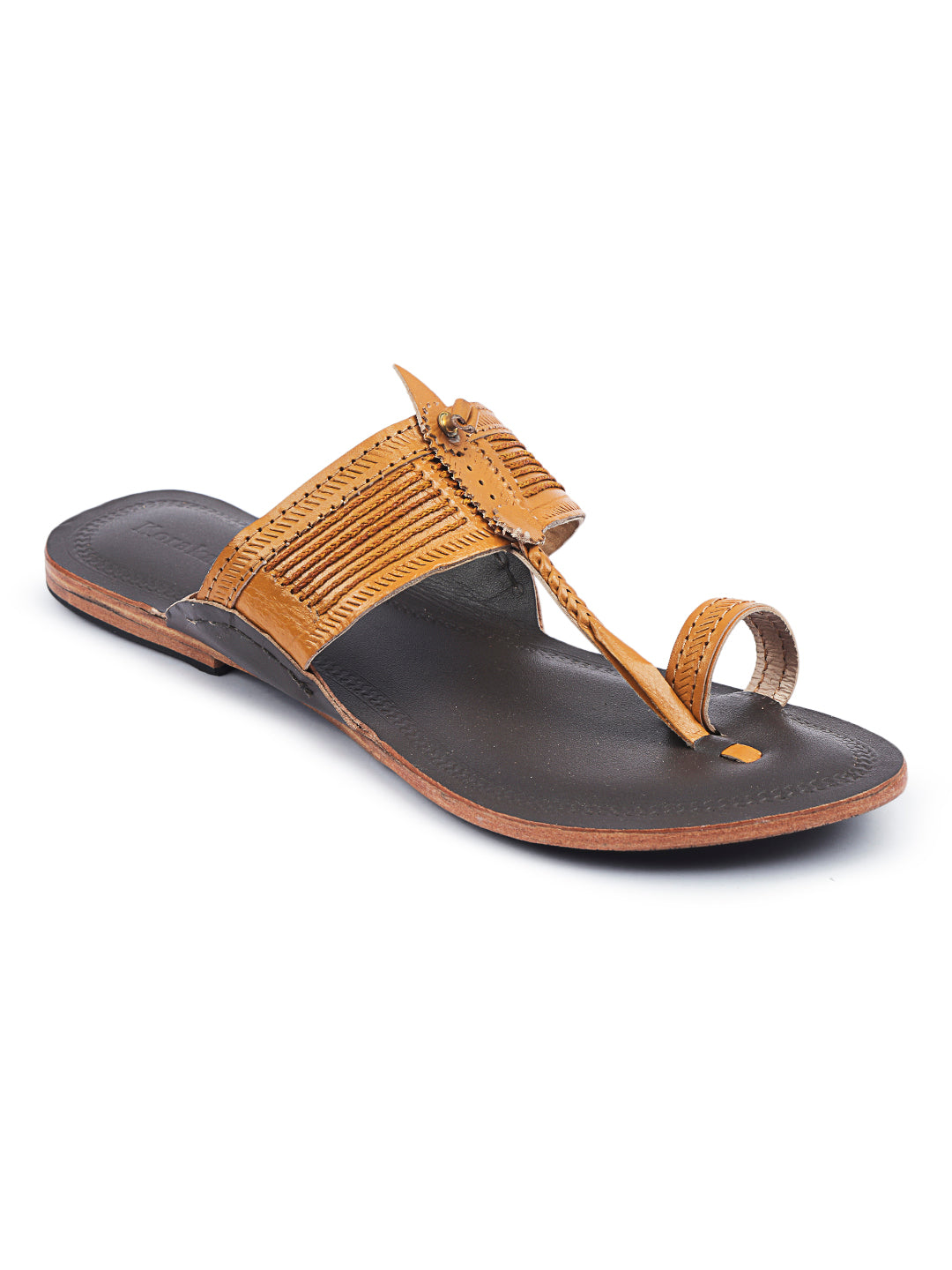Women In Elegant Dual - Kolhapuri Chappal