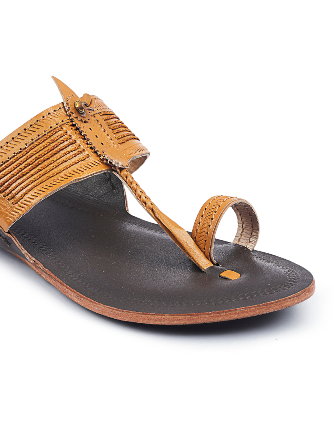 Women In Elegant Dual - Kolhapuri Chappal