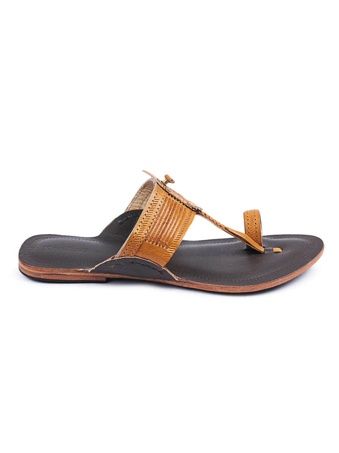 Women In Elegant Dual - Kolhapuri Chappal