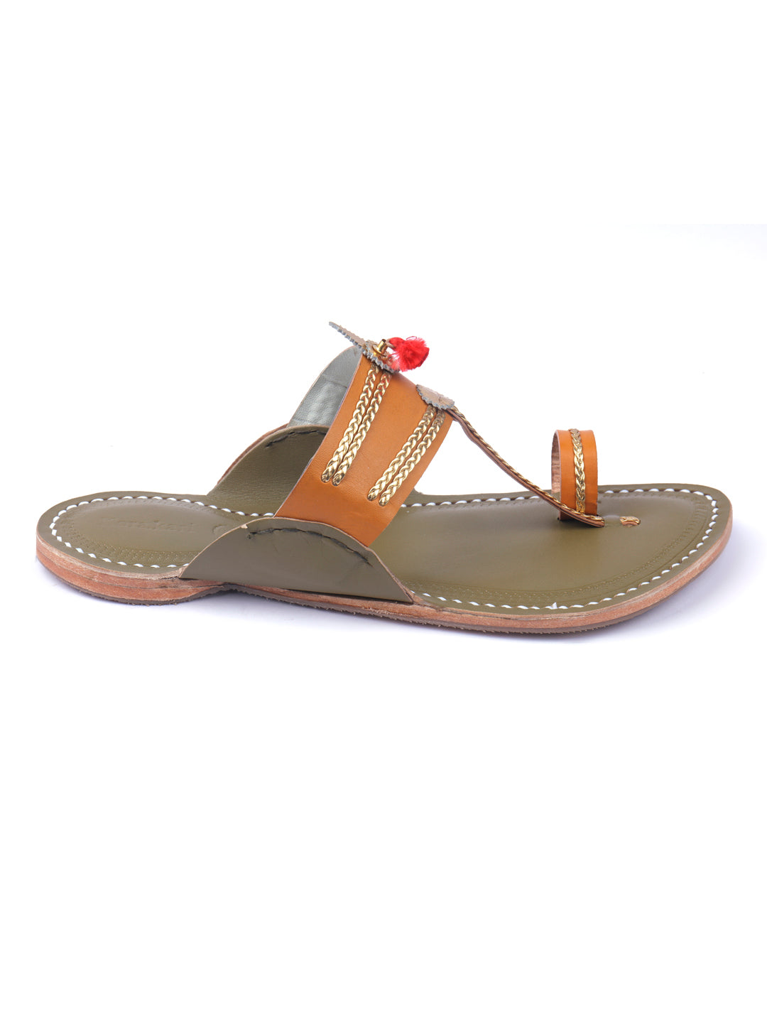 Wedding Two Toner - Men Wedding Kolhapuri Chappal
