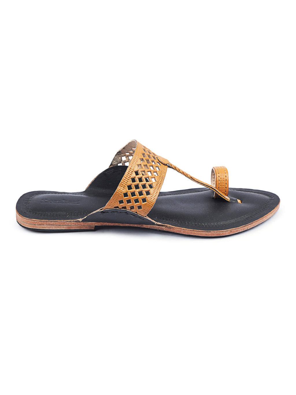 Yellow Diamonds in the Sky - Kolhapuri Chappal For Women