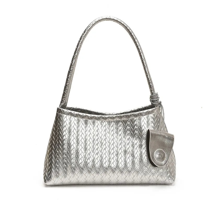 Majestic Twine Tote & Purse - Silver