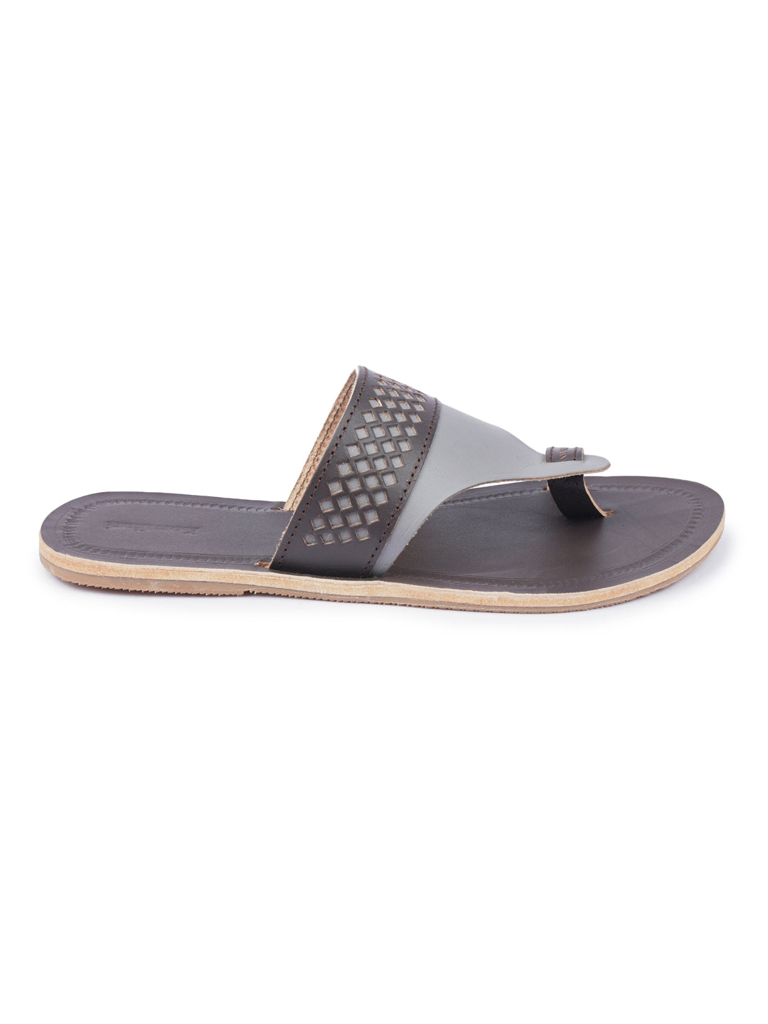Daily Brown & Grey - Men Kolhapuri Chappal
