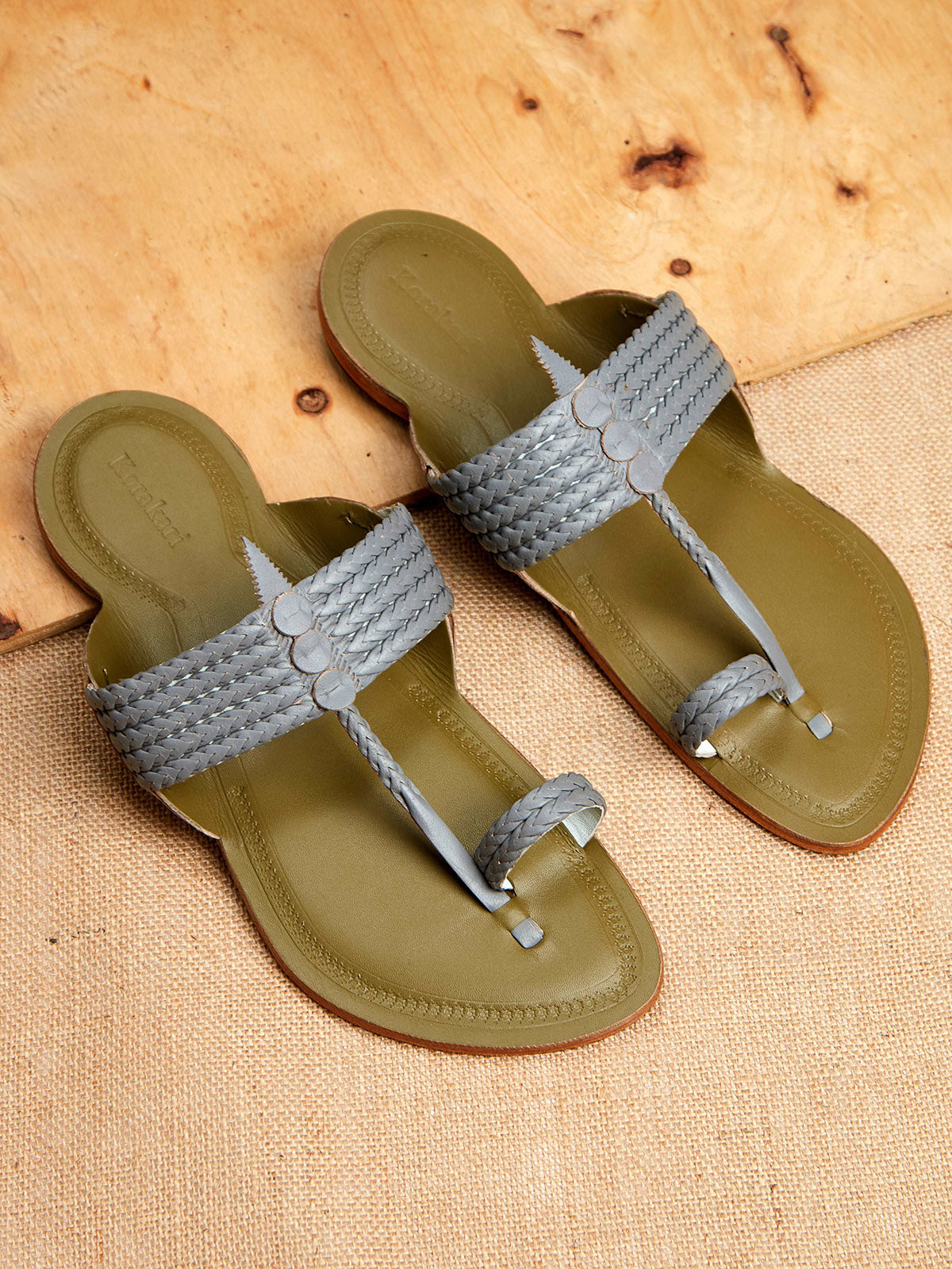 Modern - Six Braids - Men's Kolhapuri Chappal