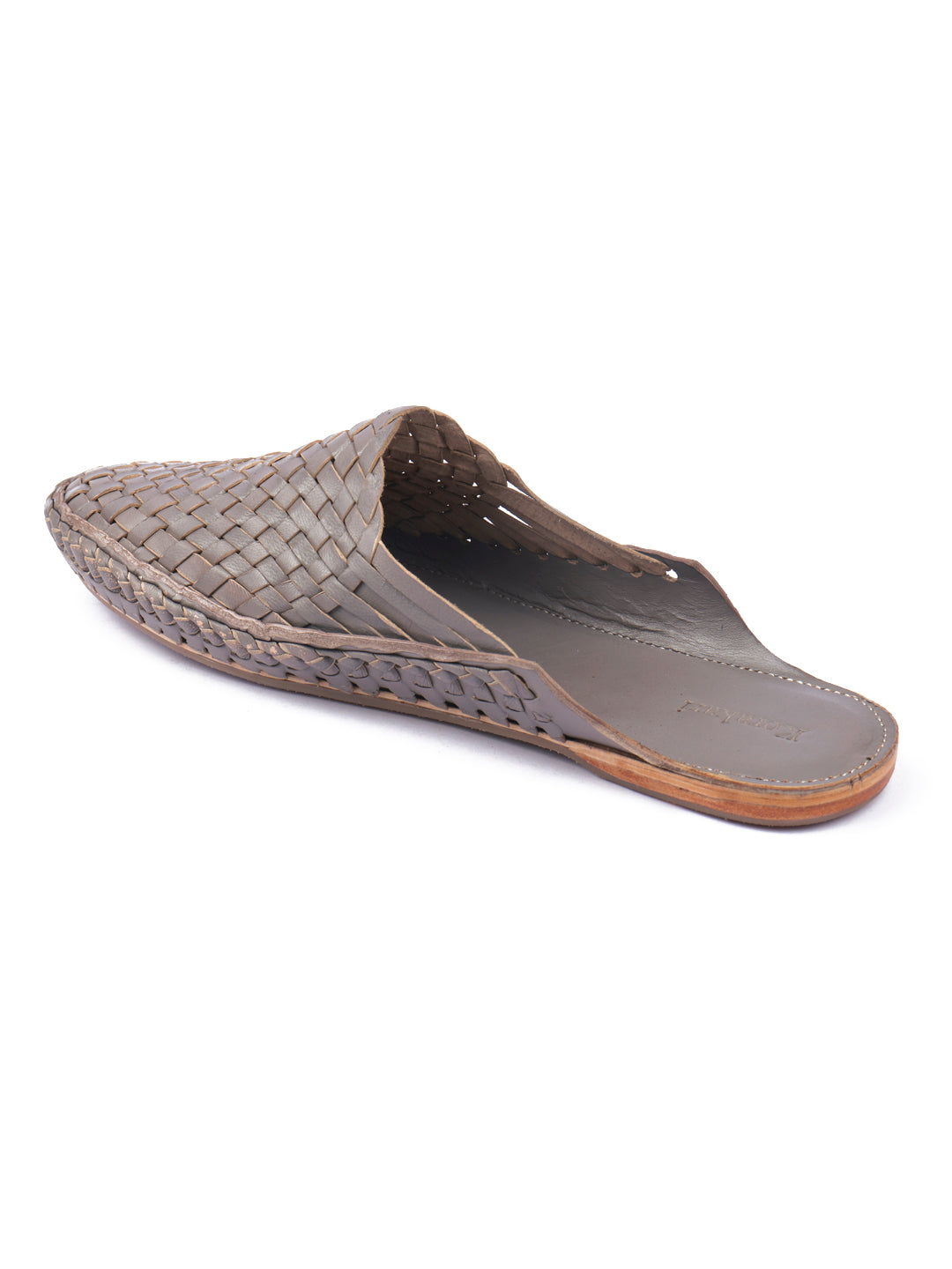 Half Kolhapuri Grey - Kolhapuri Chappal for men