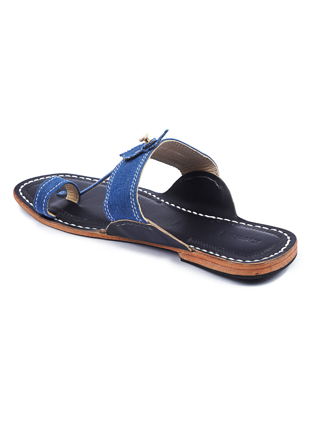 Blue Denim Dapper - Men's Kolhapuri Chappal