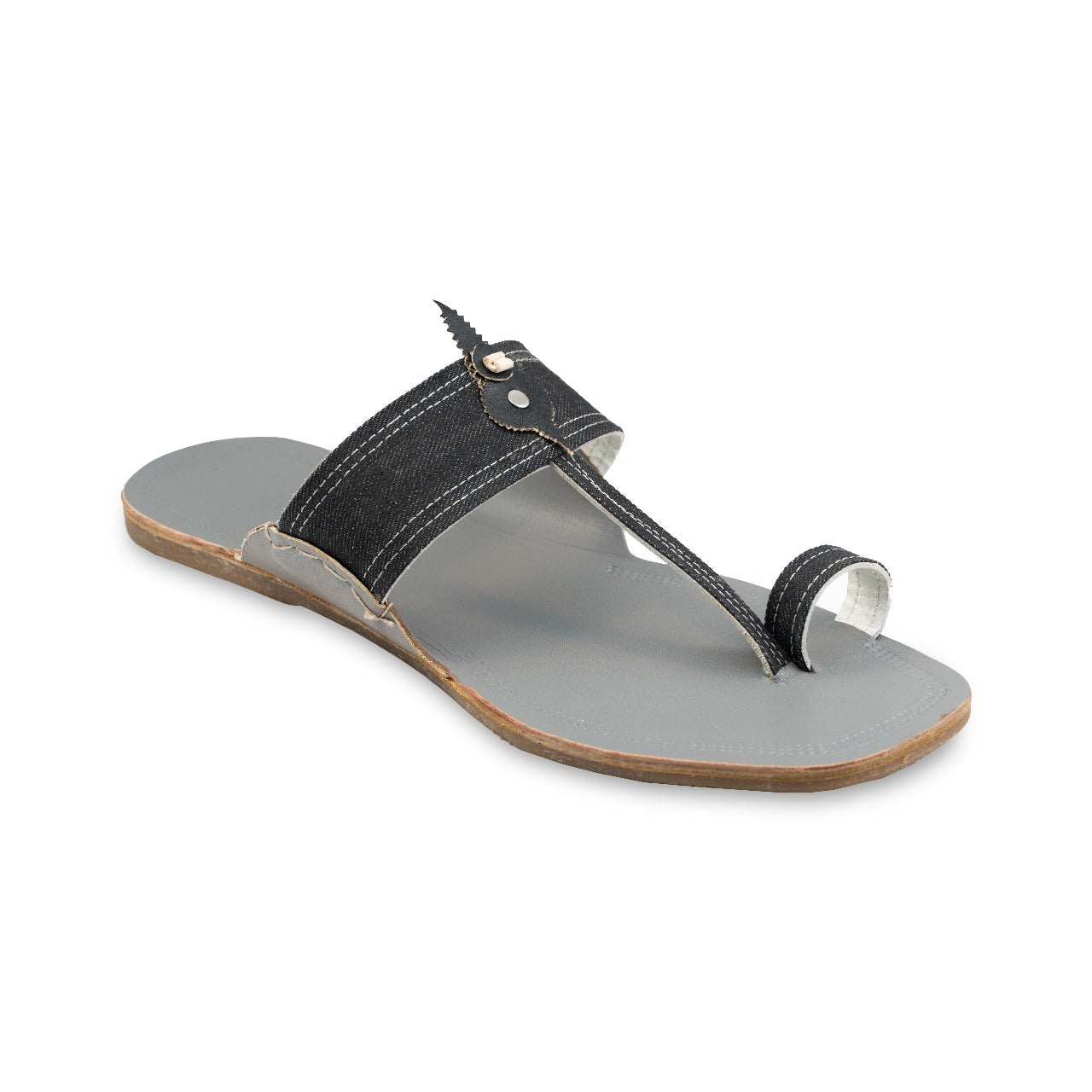 Denim Charm Kolhapuri Chappal for Men