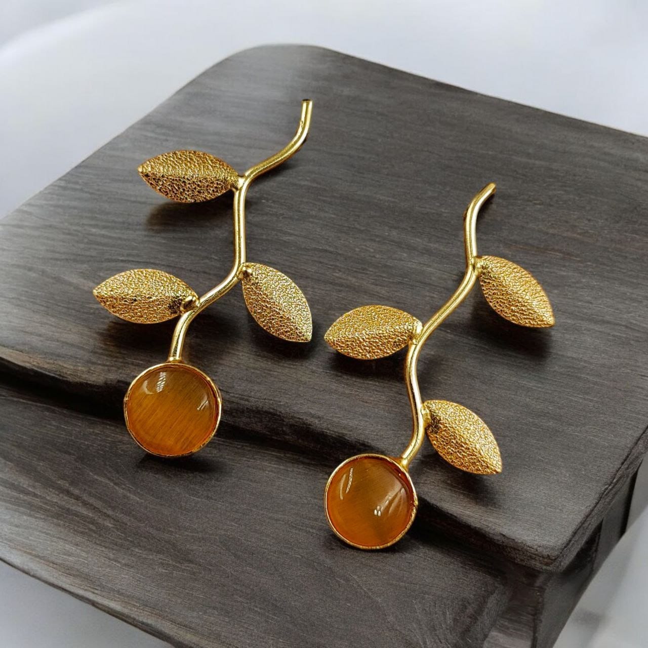 Handmade Gold-Plated Earrings | Unique Contemporary Earrings For Girls