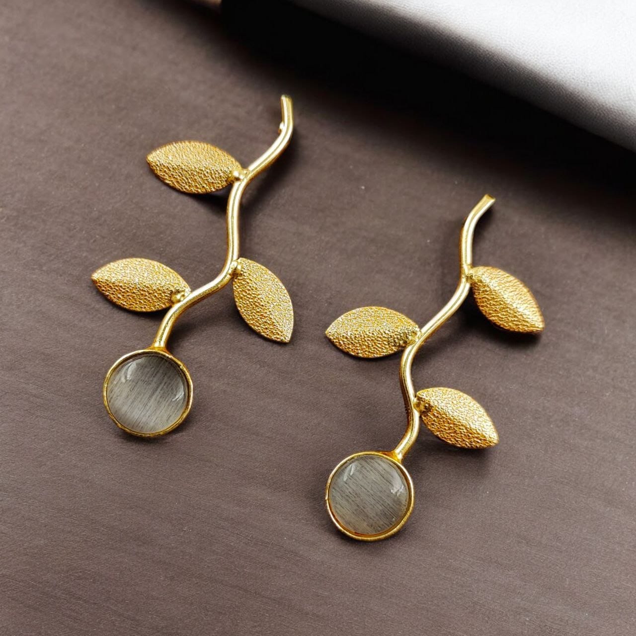 Handmade Gold-Plated Earrings | Unique Contemporary Earrings For Girls
