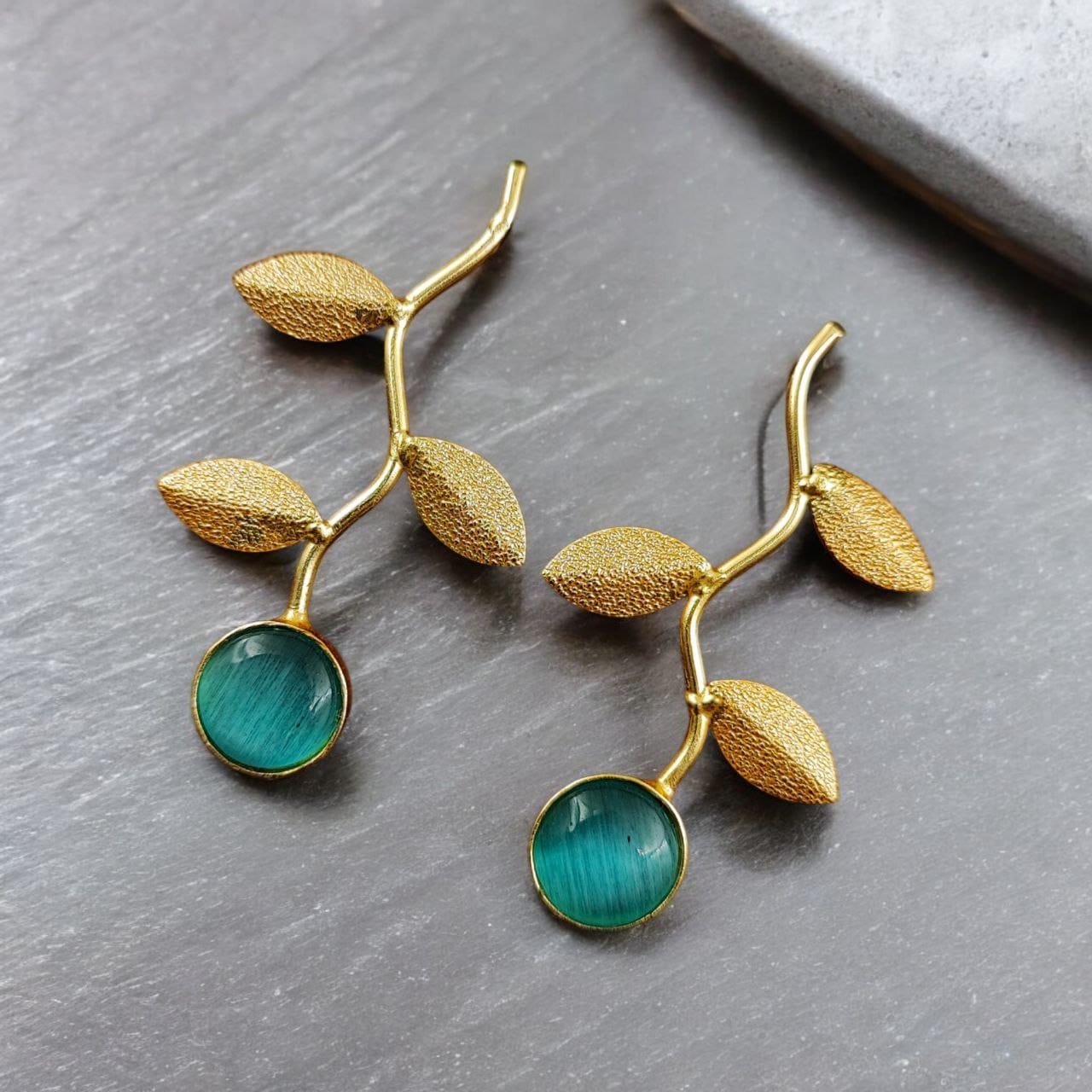 Handmade Gold-Plated Earrings | Unique Contemporary Earrings For Girls