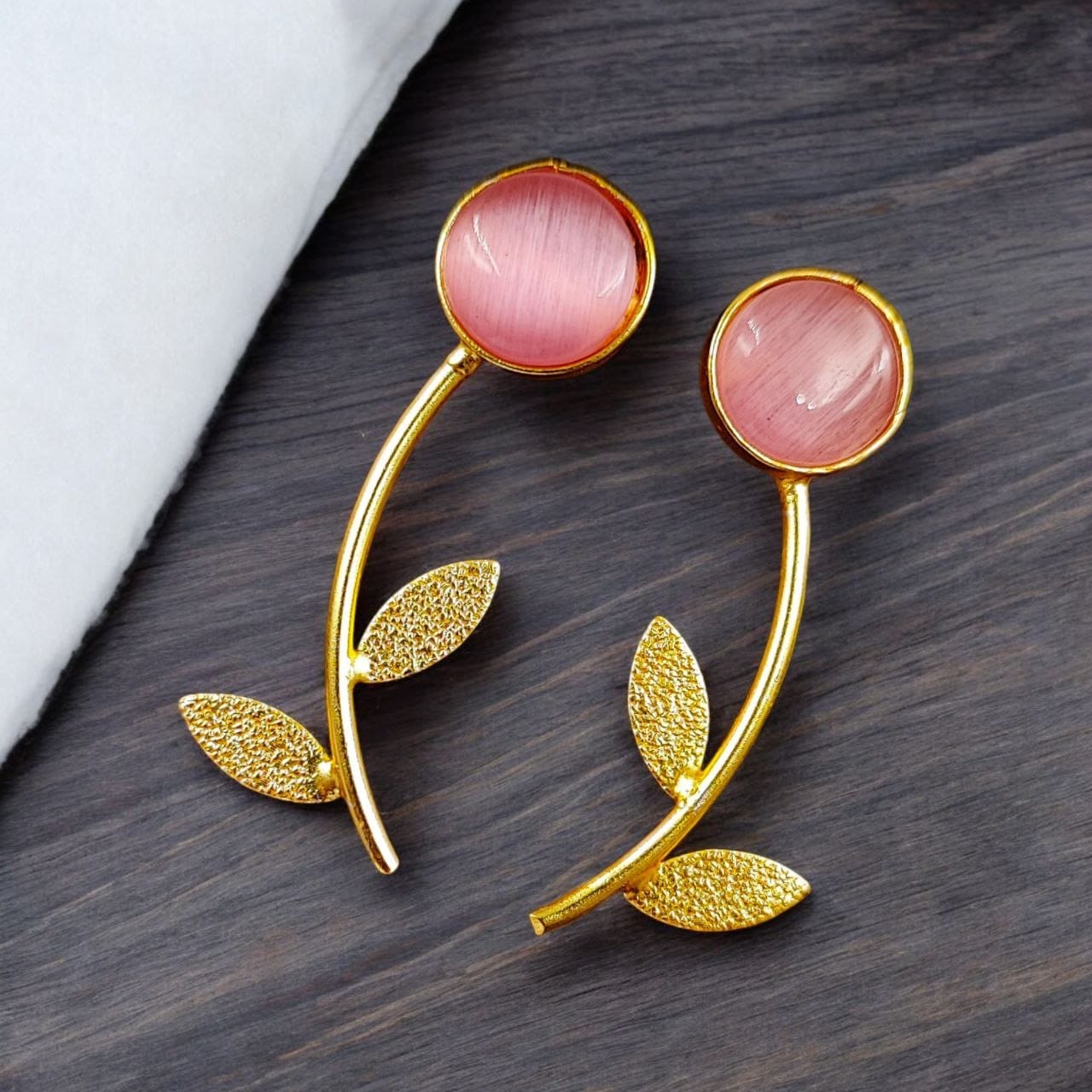 Flower Style Contemporary Earrings | Best Gold-Plated Premium Jewelry