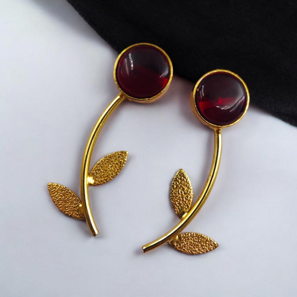 Flower Style Contemporary Earrings | Best Gold-Plated Premium Jewelry