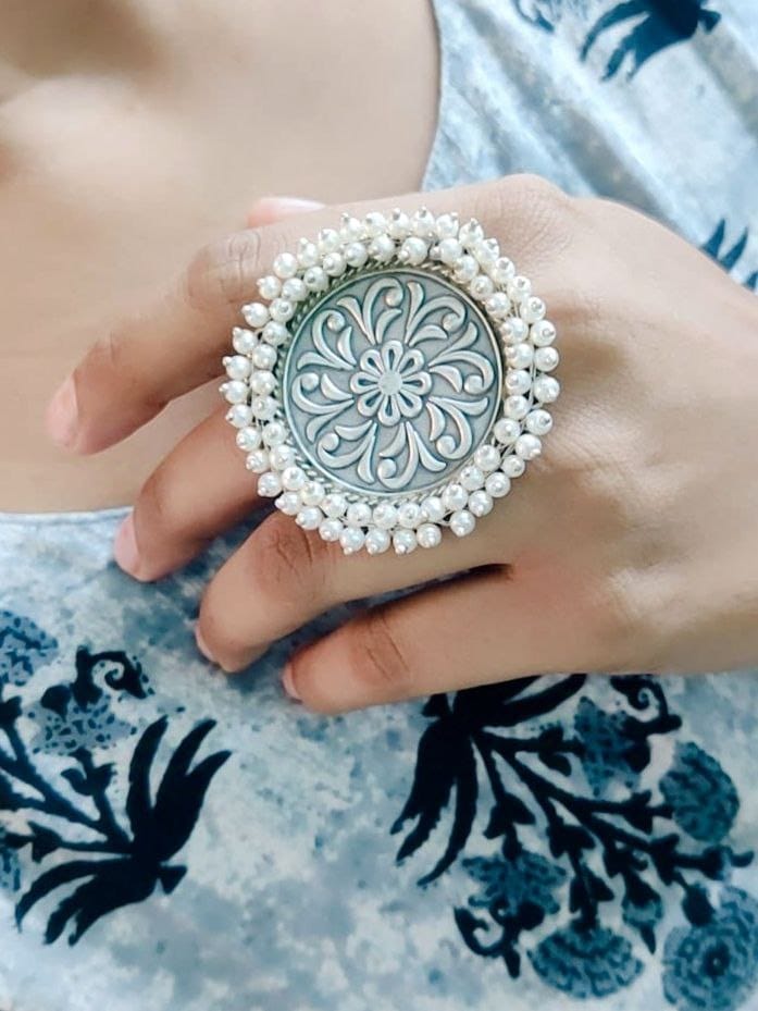 Premium Quality Silver Rings | Oxidised Best Adjustable Handmade Ring
