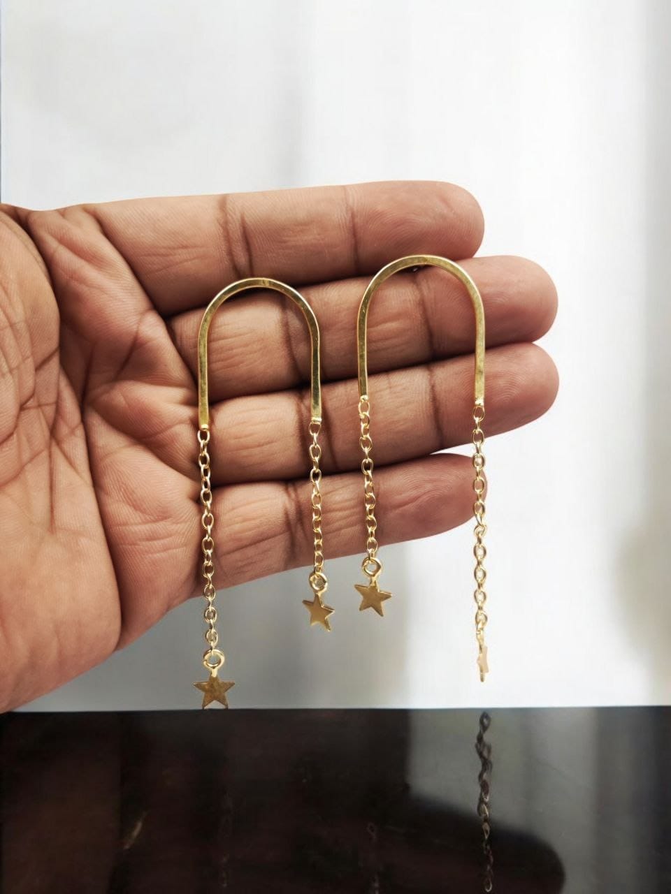Gold-Plated Stylish Western Earrings | Best Designer Star Contemporary Jewelry
