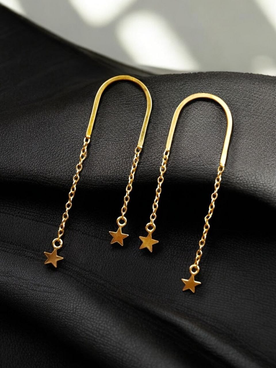 Gold-Plated Stylish Western Earrings | Best Designer Star Contemporary Jewelry