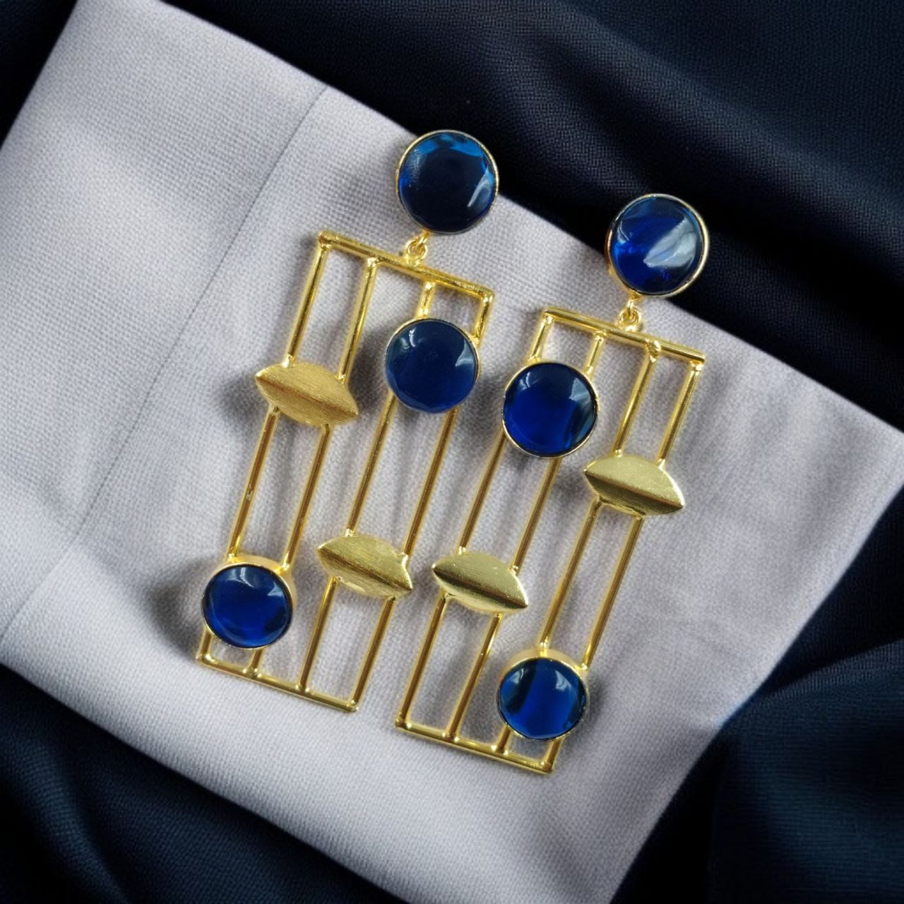 Traditional Indian Wedding Earrings – Adorable Gold Plated Handmade Jewelry with Stone