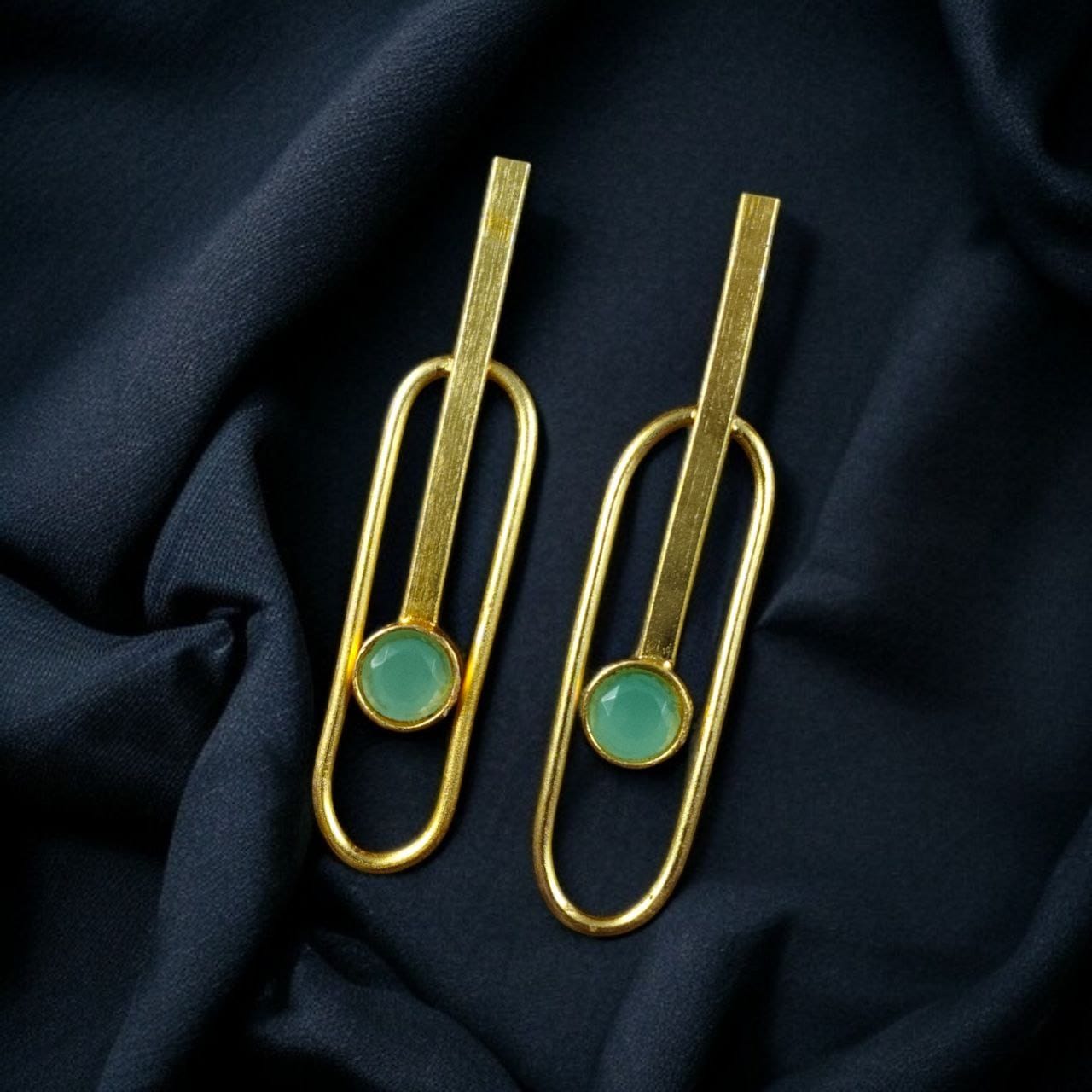 Stylish Western Style Gold Plated Unique Stud Earrings | Casual & Daily Wear Outfit Jewelry