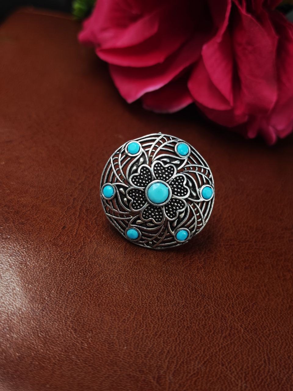 Traditional Oxidized Ring – Silver Plated Best Jewelry for Everyday Look