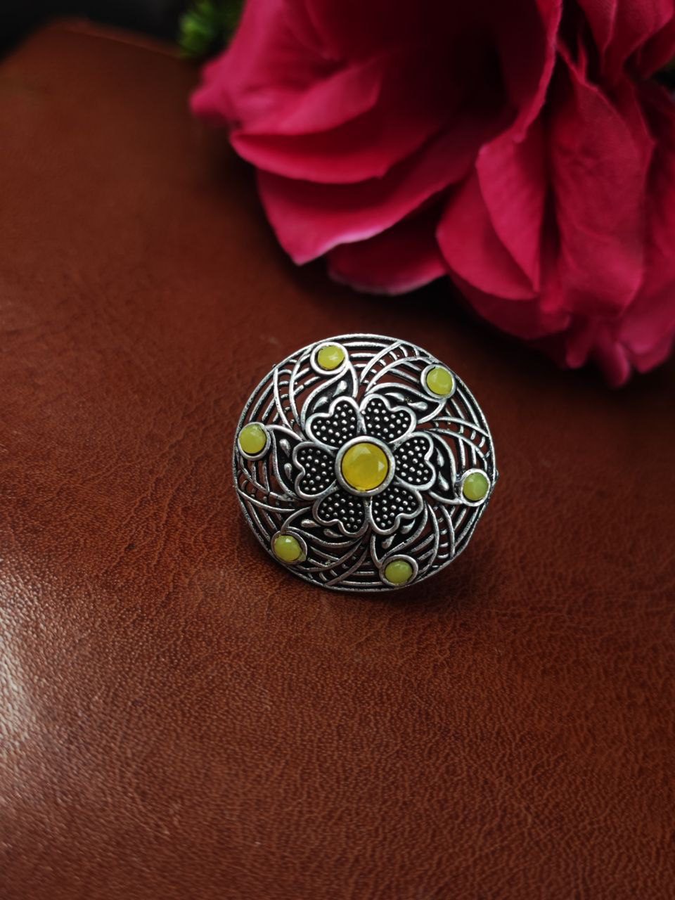 Traditional Oxidized Ring – Silver Plated Best Jewelry for Everyday Look