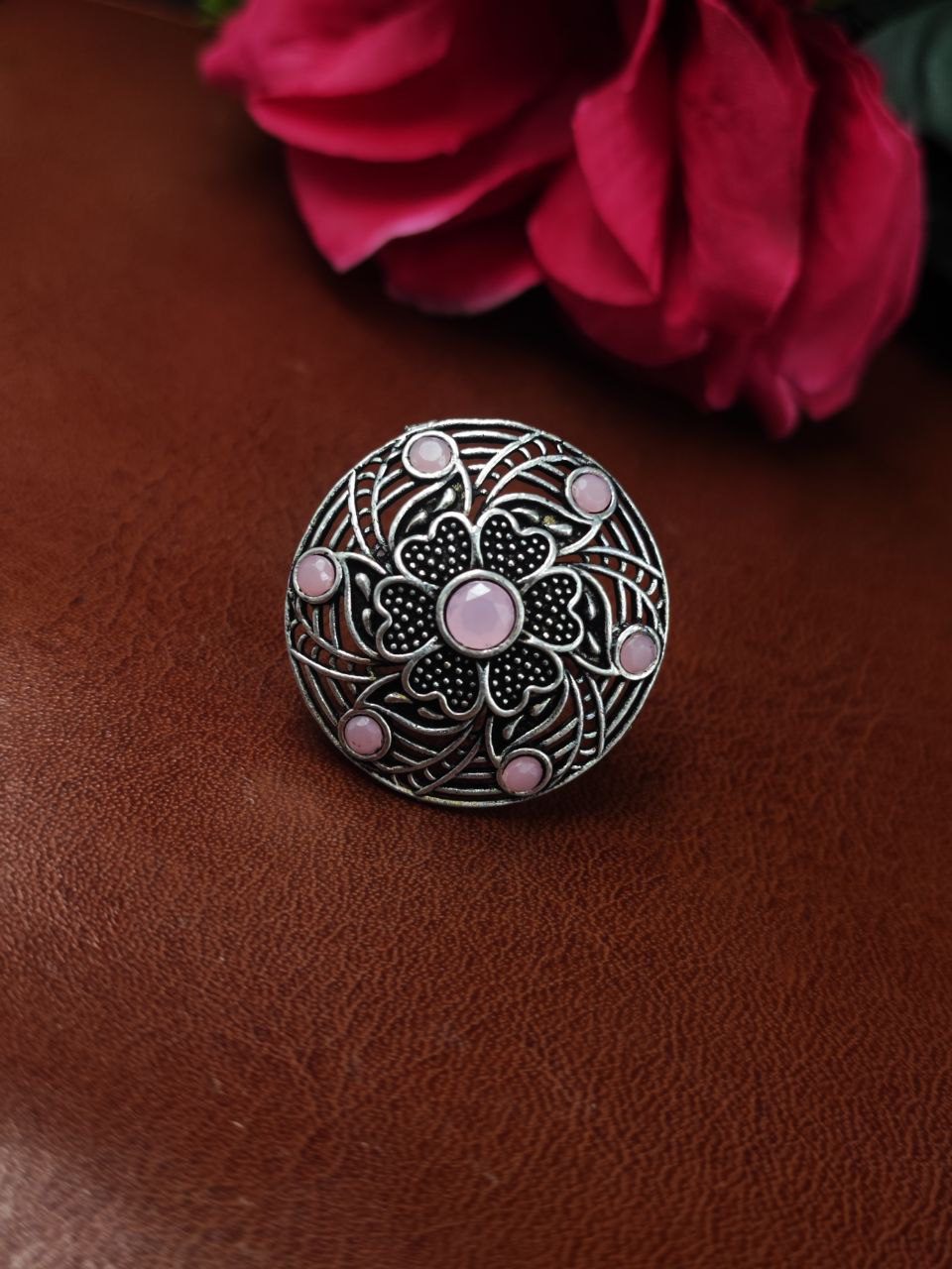 Traditional Oxidized Ring – Silver Plated Best Jewelry for Everyday Look
