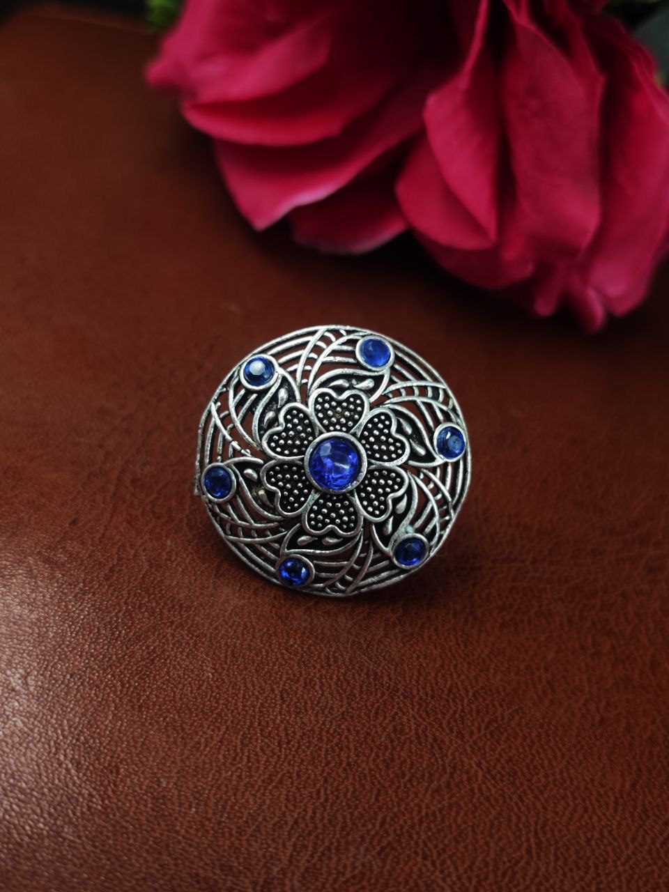 Traditional Oxidized Ring – Silver Plated Best Jewelry for Everyday Look